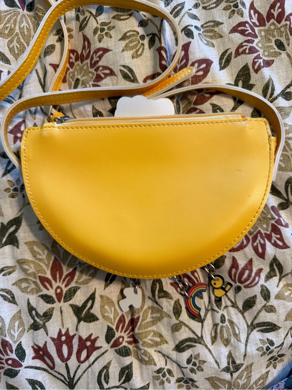 Hello Kitty Multicolor Crescent Crossbody Bag - Blue, Yellow, Red - Picture 4 of 4